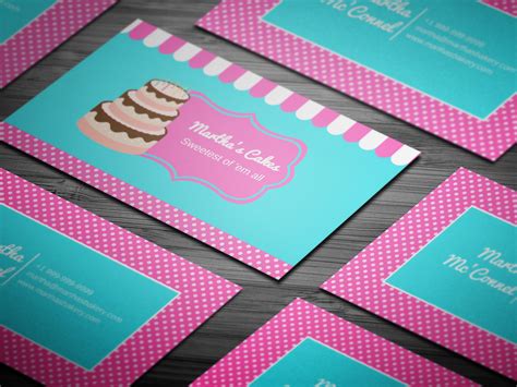 Business Cards for Bakery 的图像结果