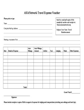 expense voucher template excel Forms - Fillable & Printable Samples for ...