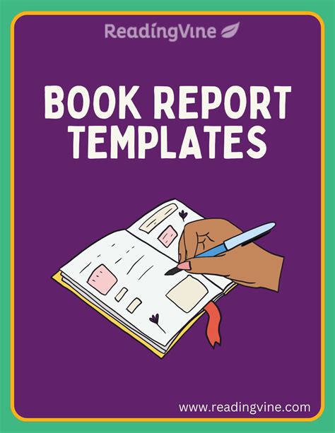 Book Report Templates for 2nd - 8th Grade