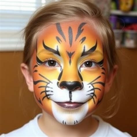 Easy Face Painting Lion