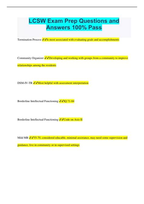 LCSW Bundled Exams Questions and Answers Multiple Versions (2023/2024 ...