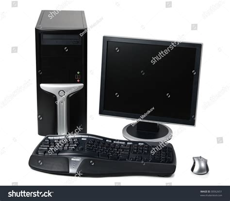 Image result for Black Desktop Computer and Modem