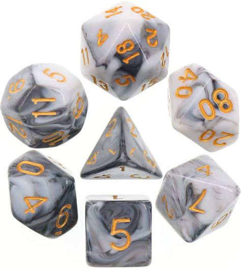 Buy RPG Board Game DND Dice Set│7-Die Set for Dungeons & Dragons ...