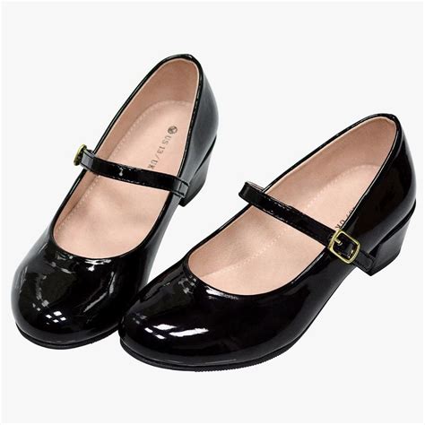 Girl’s black patent Mary Janes | Girly shoes, Kids dress shoes, Girls ...