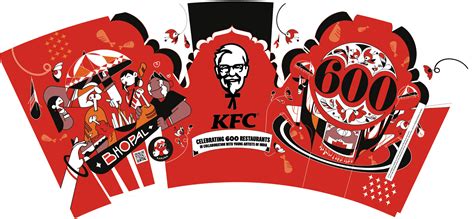 KFC created a unique bucket design to mark the crossing of 600 ...