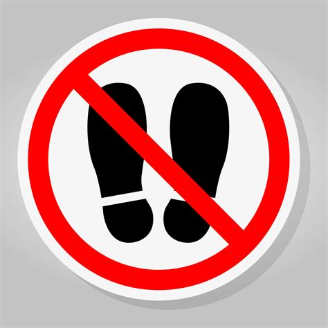 Danger Sign Do Not Stand Here On White Background 25731113 Vector Art ...