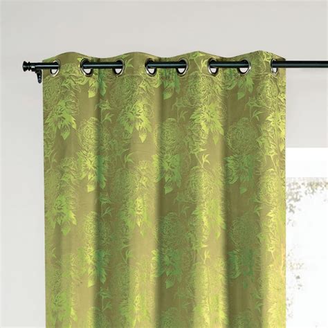 Buy DECO WINDOW Floral Print Blackout Door Curtain-Set of 2 Pcs. from ...