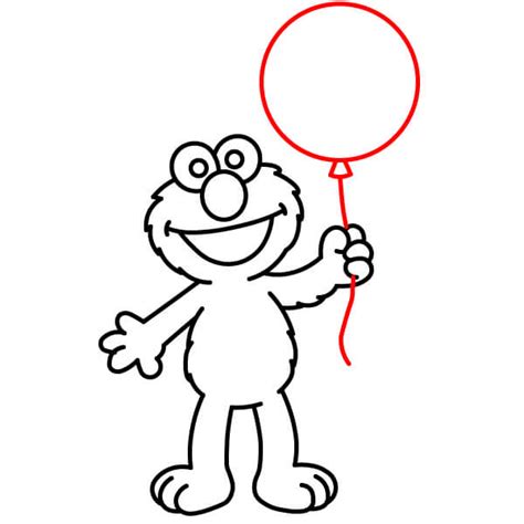 Elmo Drawing Tutorial 的图像结果