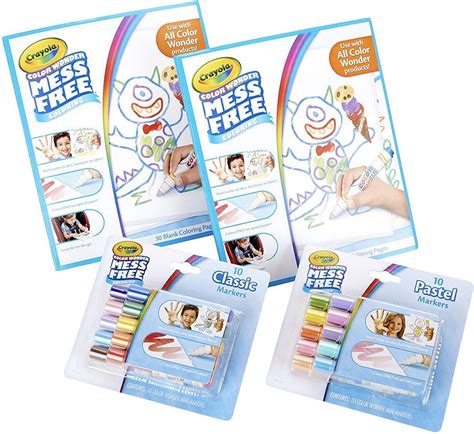 Crayola Color Wonder Mess Free Coloring Kit, 80pc, Toddler Toys, Kids ...