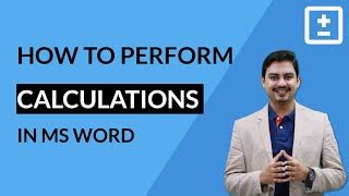 Image result for Word Calculation Tricks