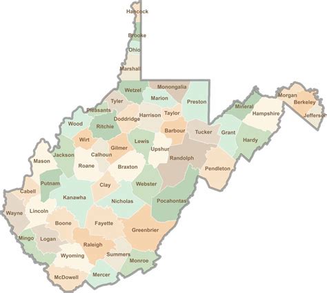 Monongalia County Map, West Virginia - US County Maps