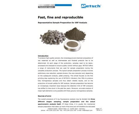 Milling and Sieving Applications - Analysis