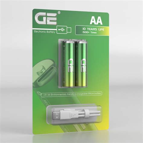 GE AA LITHIUM ION - USB-C Rechargeable Battery - GE : Flipkart.com