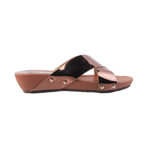 Buy Mochi Women Bronze Casual Slides Online | SKU: 41-3917-46-36 ...