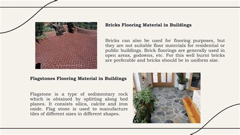 types of flooring materials and their applications | PPTX