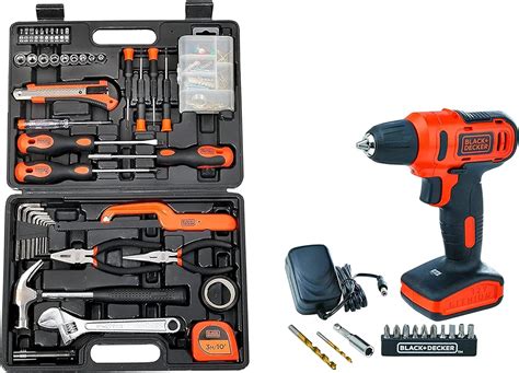 BLACK+DECKER BMT154C Professional Hand Tool Kit (154-Pieces) With BLACK ...