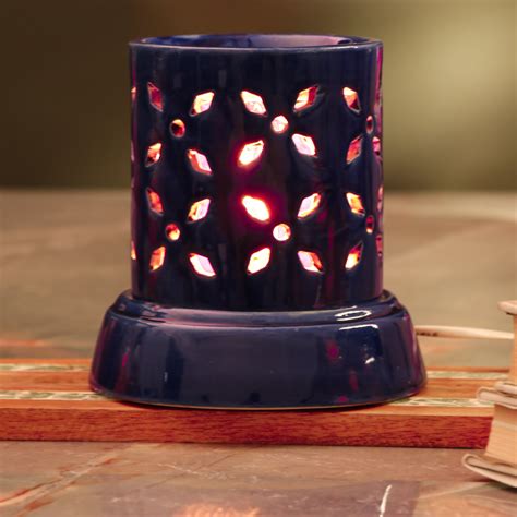 Cylindrical Oil Diffuser- Blue – The Decor Mart