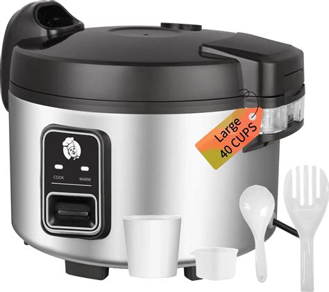 Amazon.com: 15L Commercial Rice Cooker & Warmer (90 Cup Cooked, 15.8 QT ...