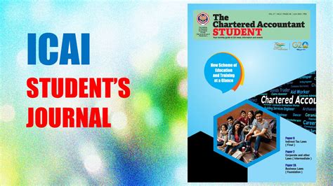 ICAI released CA Students Journal July edition including New Scheme of ...