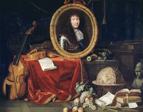 Jean Garnier "Portrait of Louis XIV surrounded by attributes of art", Versaille | Louis XIV ...