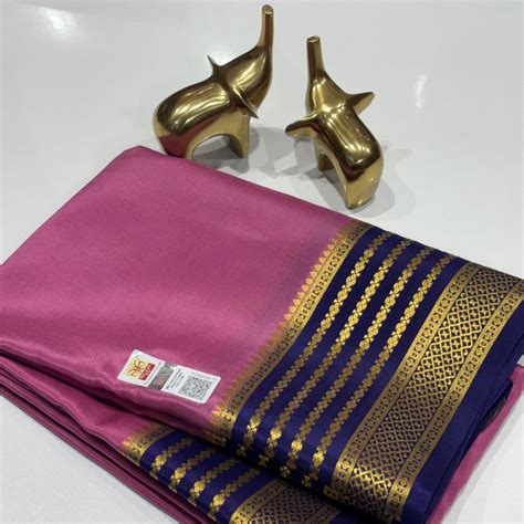 Pure Mysore Silk Saree | 75 grams | Big Border | Raj Silk Villa