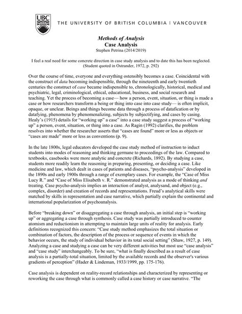 Case Study Analysis 的图像结果