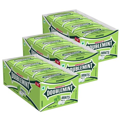Doublemint Peppermint Thinmint 96g Box, Pack of 3 : Amazon.in: Grocery ...