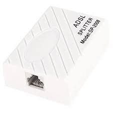 ADSL Splitter Telephone ADSL Modem Splitter Filter - White : Amazon.in ...