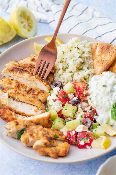 Greek Chicken Bowls - Everyday Delicious