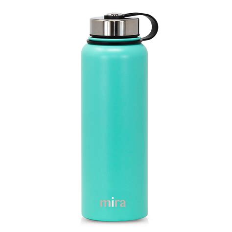 MIRA 40oz Stainless Steel Vacuum Insulated Wide Mouth Water Bottle ...