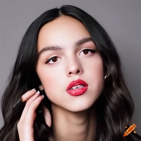 Olivia rodrigo with black hair