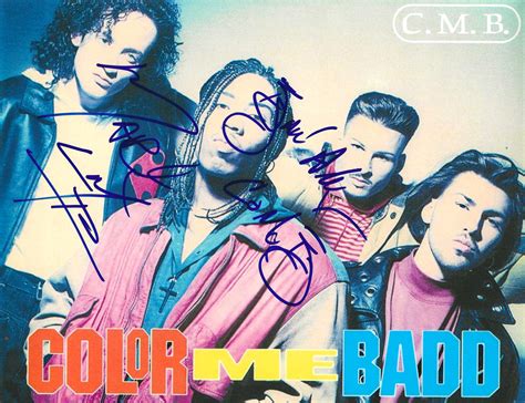 Color Me Badd Autographed Signed " Bryan Abrams Mark Calderon " 8.5X11 ...
