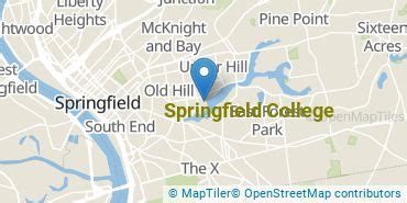 Image result for Map of Springfield College