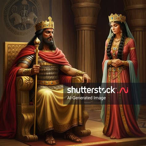 King Xerxes Ancient Persia Sitting On AI-generated image 2502932173 ...