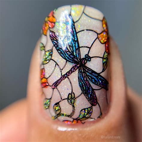 Dreamy Stained Glass Nails - Dream Manicures
