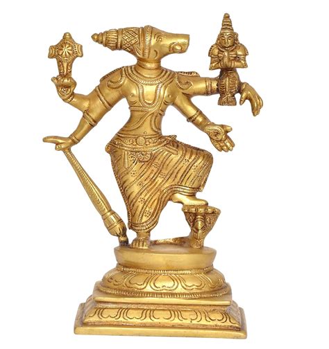 Brass Varaga Lakshmi Varaha Carrying Bhudevi Statue |Avatar of Bhagawa ...