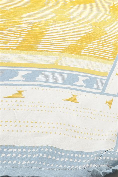 Yellow Cotton A-Line Kurta Palazzo Suit Set