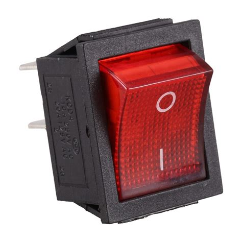 1X(Red Light Illuminated 4 Pin DPST ON/OFF Snap in | Ubuy India