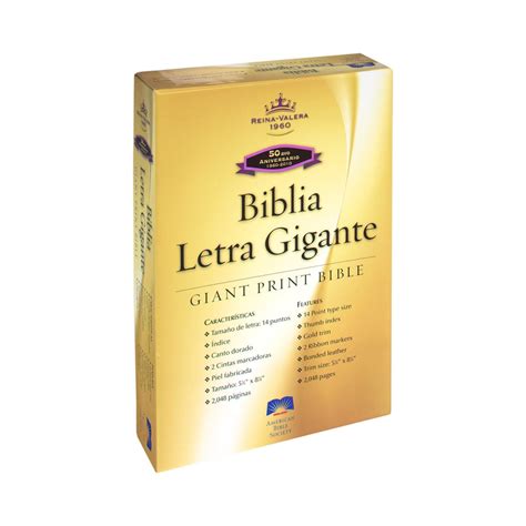 RVR60 Giant Print Spanish Bible - Bonded Leather – Bibles.com, An ...