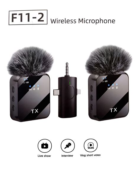 Professional Wireless Mic Kit with Furry Windshields – Ideal for Vlogg ...