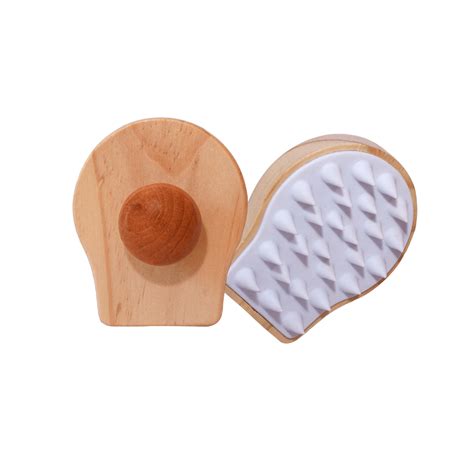 Buy Wooden Hair Scalp Massager Shampoo Brush With Soft Bristles ...