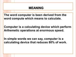 Image result for Computer Etymology