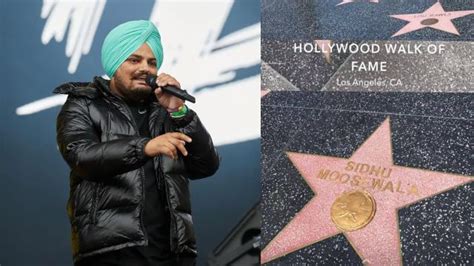 Sidhu Moose Wala's name features at Hollywood's Walk of Fame in Los ...