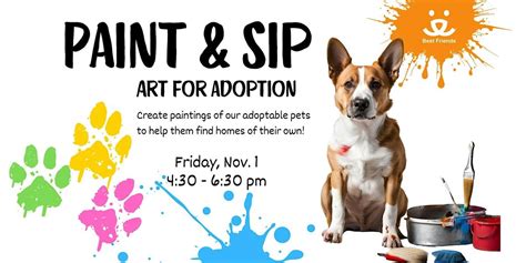 Paint & Sip: Paint a Pet, Best Friends Pet Resource Center in NW ...