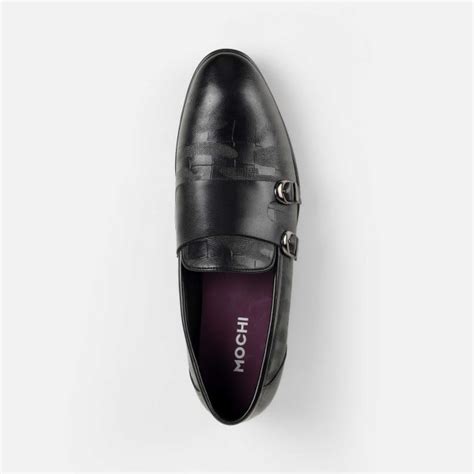 Buy Mochi Men Black Formal Monk Online | SKU: 19-758-11-40 – Mochi Shoes