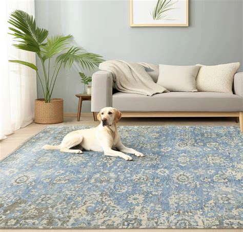 Loom Bloom Blue Turkish Oushak Wool Area Rug – Bisha Decor