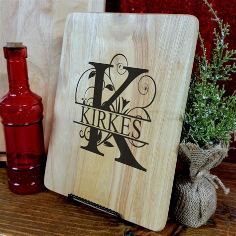 Monogrammed Cutting Board – Lazy K Designs