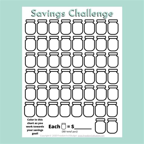 Savings Challenge Printable Savings Challenge Tracker PDF - Etsy ...