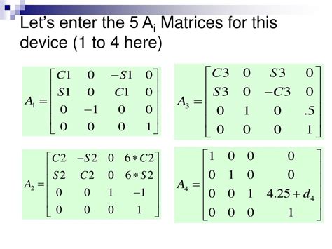 Matrix in Mathematica 的图像结果