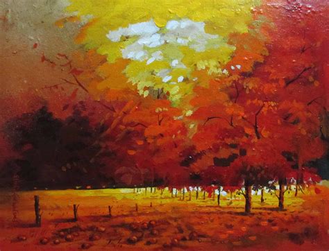 Buy Painting Landscape 2 Artwork No 3678 by Indian Artist Pushpen Niyogi